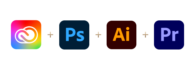 Adobe Creative Cloud + Photoshop + Illustrator + Premiere Pro — 3 Monate kostenlos