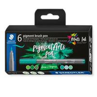 STAEDTLER MultiInk Pigment Arts brush pen 6er-Set