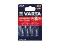 Varta Batterie LONGLIFE Max Power AAA Micro NEU 4St.