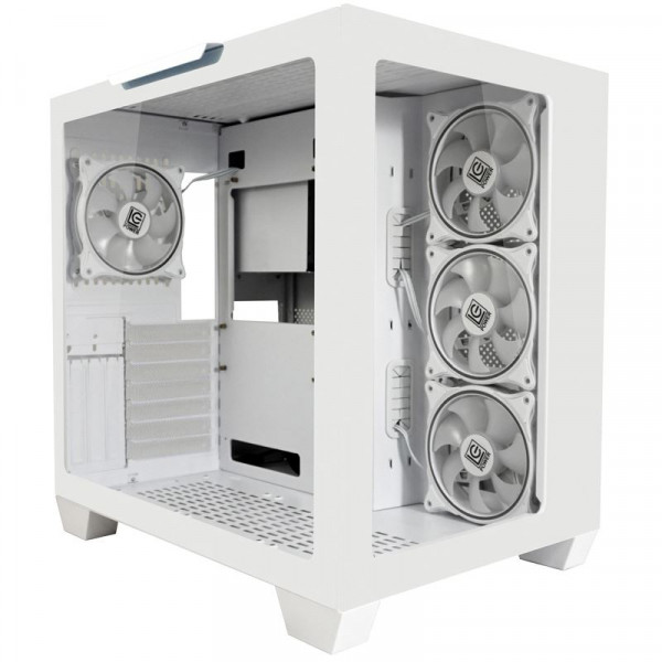 LC-Power Geh Midi Gaming 807W-ON Stormwatch_X,Weiß,4 Lüfter