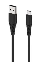 2GO USB Ladekabel - schwarz - 100cm für USB Type-C