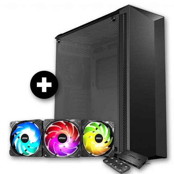 Gehäuse MSI Midi MPG GUNGNIR 100P + MSI Rainbow Fan Pack (3er)
