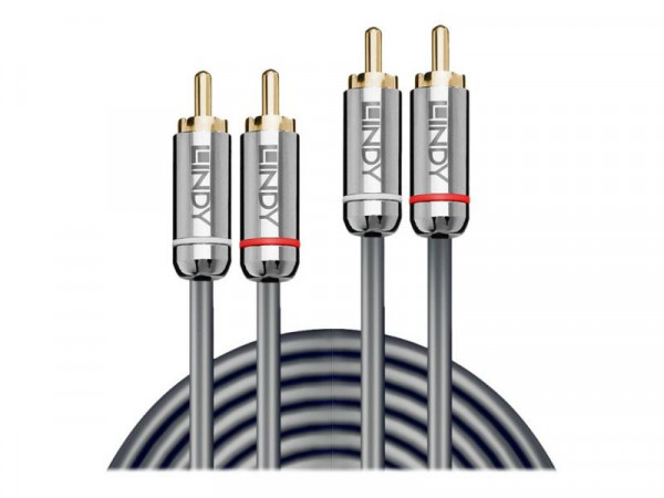 Lindy Audiokabel Dual Phono 3.5mm Cromo line 10m