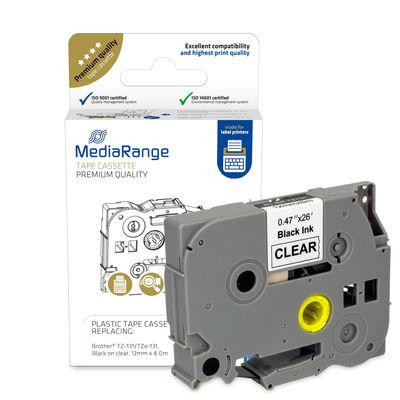 MediaRange Schriftbandka. Brother TZ-131/TZe-131 12mm 8m sch