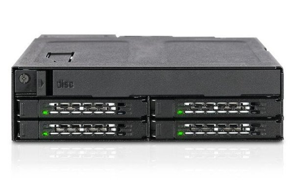 Backplane IcyDock 4x6,3cm SATAI-III in 1x5,25" HDD/SSD sw