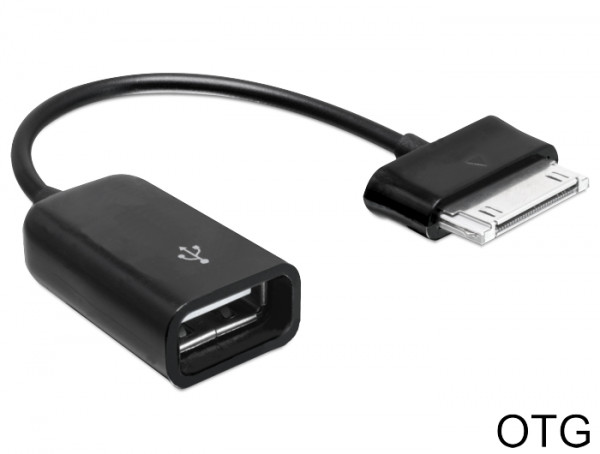 DELOCK Adapterkabel USB A -> Samsung 30pin Bu/St 0.14