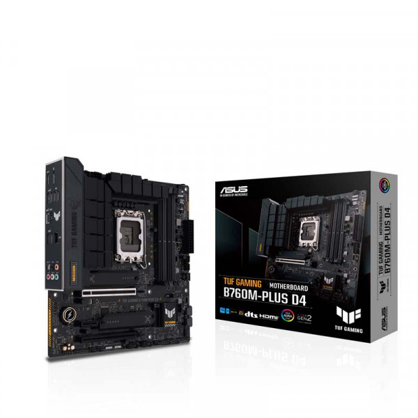 Mainboard ASUS TUF GAMING B760M-PLUS D4 (INTEL,1700,DDR4,mATX)