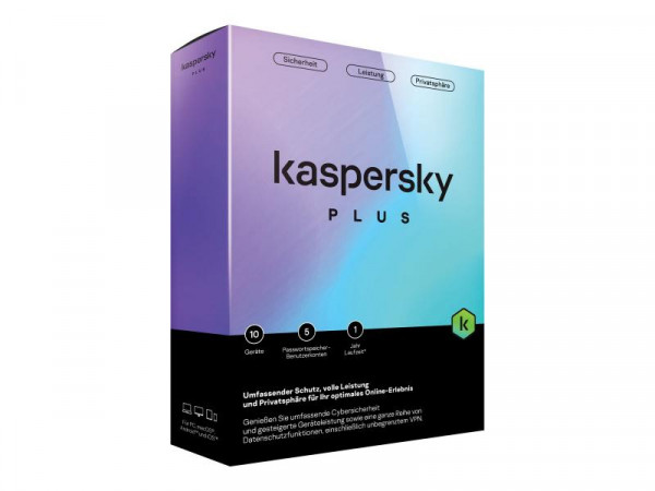 Kaspersky Plus 10 Geräte Box ohne Medien (DE)