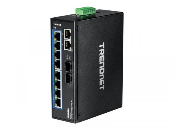 TRENDnet Industrie Switch 10Port Gbit IP30 Metall