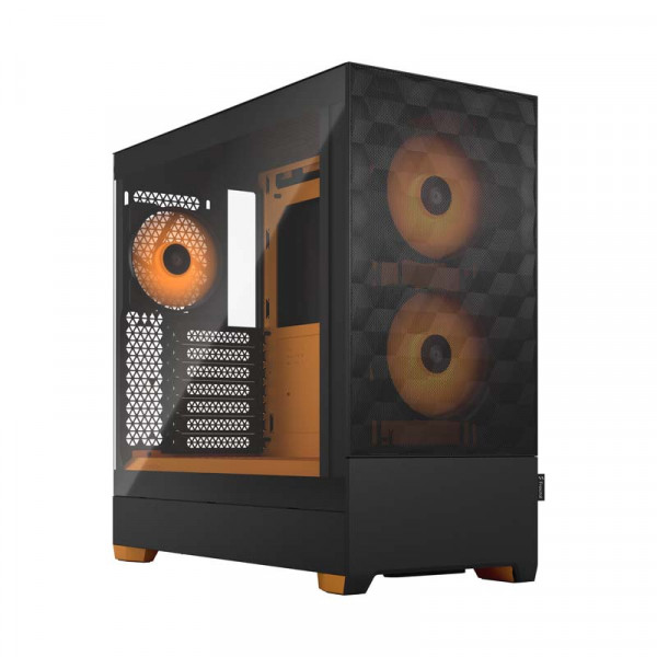 Gehäuse FRACTAL DESIGN Pop Air RGB Orange Core TG Clear Tint