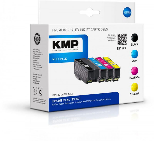 KMP Patrone Epson T3357 Multipack 400-650S. E216VX