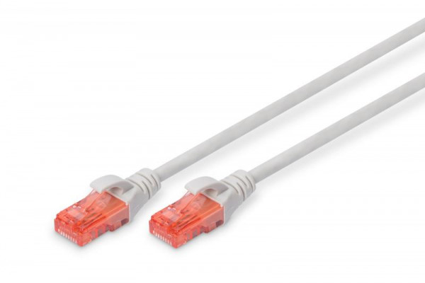 DIGITUS CAT 6 U/UTP Patchkabel - LSZH, 25m, grau