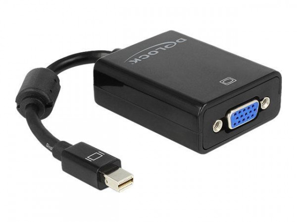 Displayport Adapter Delock mini DP -> D-Sub15 St/Bu schwarz