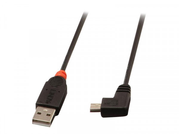 Lindy USB 2.0 Kabel Typ A/Mini-B 90° gewinkelt M/M 1m