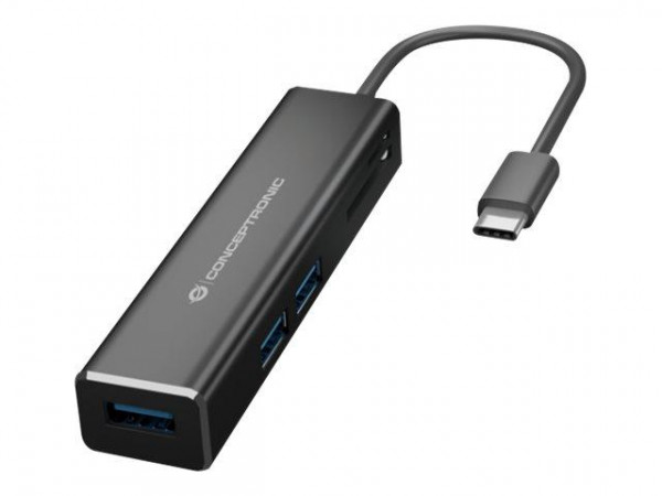 CONCEPTRONIC 3-Port USB-C->USB-A 3.0/SD/MicroSD/TF card slot