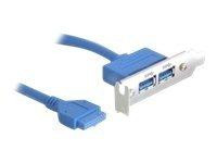 Slotblech Delock 2x USB3.0 LowProfile