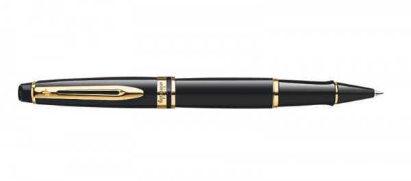 Waterman Rollerball Expert Black F Schwarz