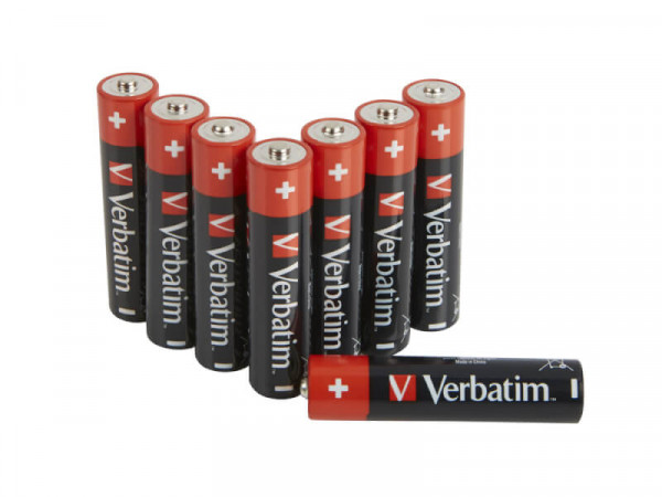Verbatim ALKALINE BATTERY AAA 8 PACK (HANGCARD)