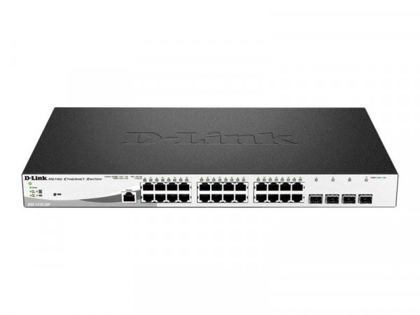 Switch 440mm D-Link DGS-1210-28MP 4*Combo/24*GE PoE+