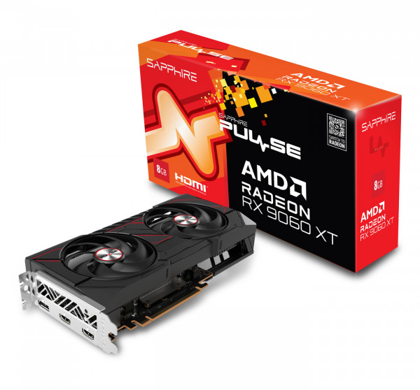 SAPPHIRE Radeon RX9060XT Pulse Gaming OC 8GBGDDR6 2xHDMI DP
