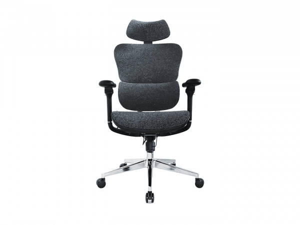 Equip Ergonomischer Bürostuhl mit Kopf und Armstützen bl-sw