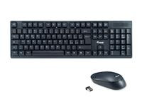 Equip Wireless Tastatur + Maus, Layout italienisch schwarz