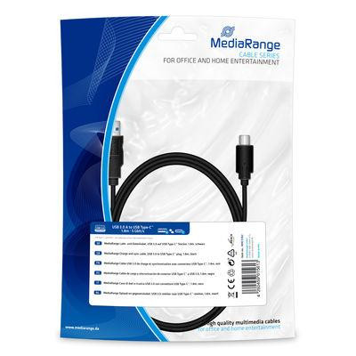 MediaRange Lade- & Datenk. USB 3.0 auf USB Type-C 1.8m