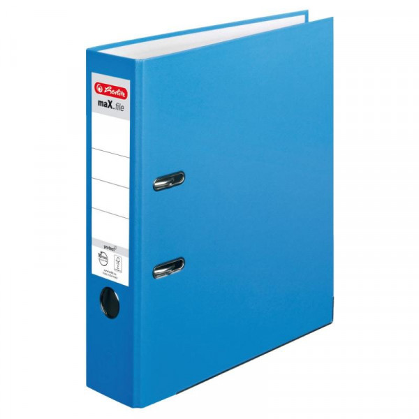 Herlitz Ordner maX.file protect A4 8cm acqua Einstecksch.