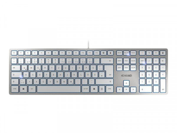 CHERRY TAS KC 6000 C FOR MAC Corded DE-Layout silver/white