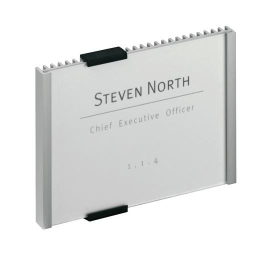 DURABLE Türschild Info Sign 149x105,5mm metallic silber