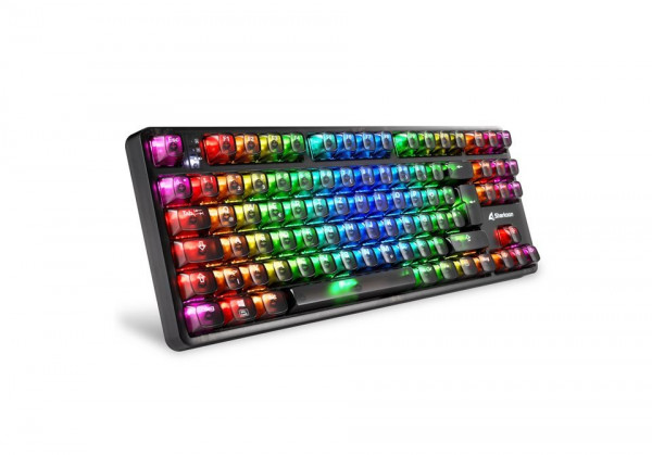 Sharkoon Gaming Tastatur Crystal Shark schwarz DE
