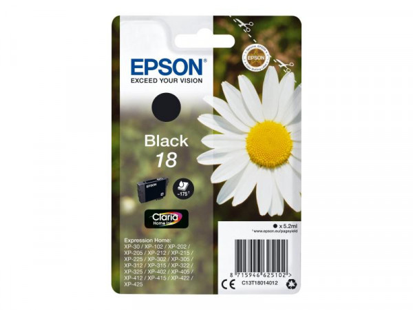 Patrone Epson XP30/102 black T1801