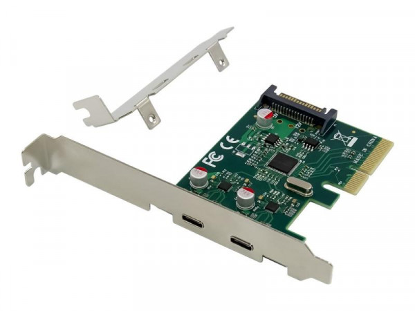 CONCEPTRONIC PCI Express Card 2 Port USB-C 3.2 Strom erford.