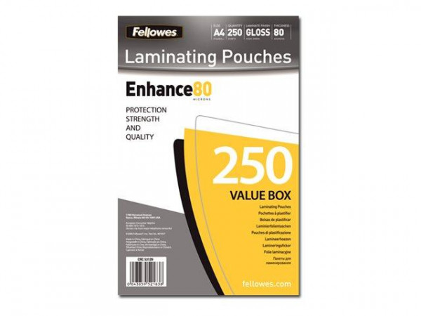 Fellowes Laminierfolie Capture A4 80 Mikron 250er Pack