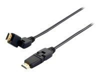 Equip HDMI High Speed Kabel 1m Ethernet drehb. Stecker