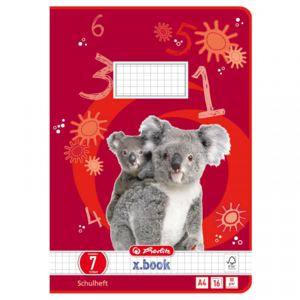 Herlitz Hefte A4 16 Bl. Lineatur 07 FSC kariert