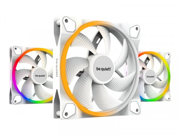 Lüfter be quiet! 140*140*25 Light Wings White PWM (3x)