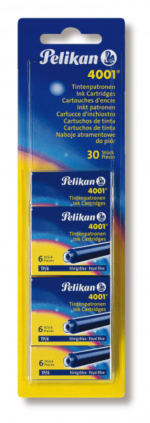 Pelikan Tintenpatrone 4001 TP/5 Königsblau 5Stück