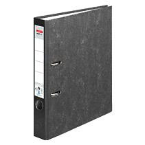Herlitz Ordner maX.file nature A4 5cm schwarz Wolkenmarmor