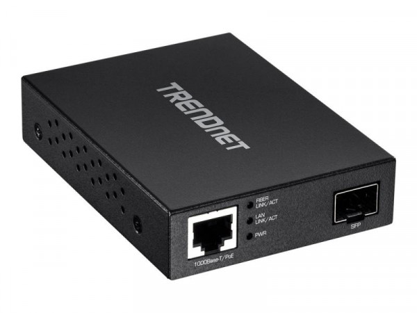TRENDnet Medienkonverter Glasfaser Gigabit PoE PD SFP