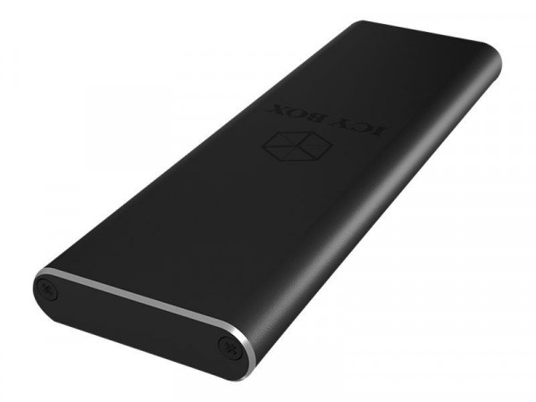 Gehäuse IcyBox USB 3.0 1,8" M.2 SATA SSD -> Aluminium sw