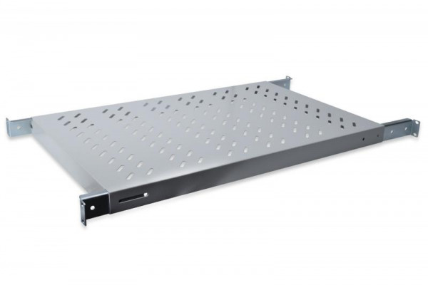 DIGITUS Fachboden mit variablen Befestigungsschienen zum Festeinbau in 483 mm (19")-Schränke