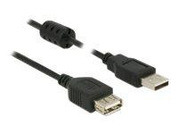 USB Verl. Delock A -> A St/Bu 2.00m schwarz
