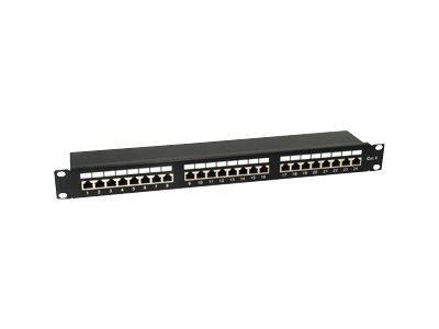 Equip Patchpanel 24x RJ45 Cat6 19" 1HE schwarz 