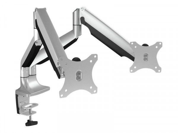 Monitor Arm IcyBox 2 Monitore bis zu 32"/9kg neig&schw si
