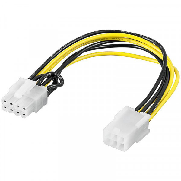 Internes PC-Stromkabel PCIe 6pin > PCIe 8pin, retail