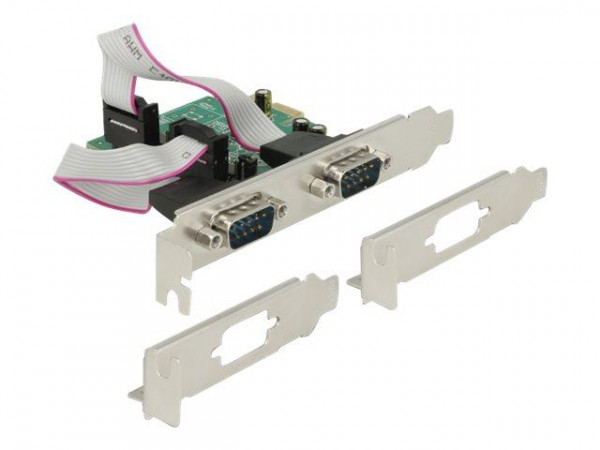DELOCK PCI Express Card > 2x Seriell RS-232 HigSpeed 921K