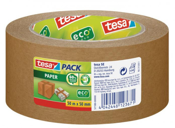 tesapack Papier ecologo 50m 50mm