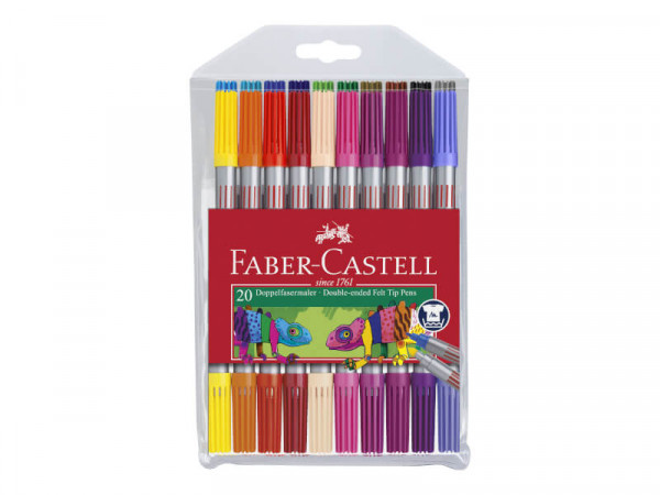 FABER-CASTELL Doppelfasermaler 20er Etui