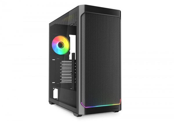 Sharkoon Gehäuse AK4W RGB ATX 1xGlas schwa